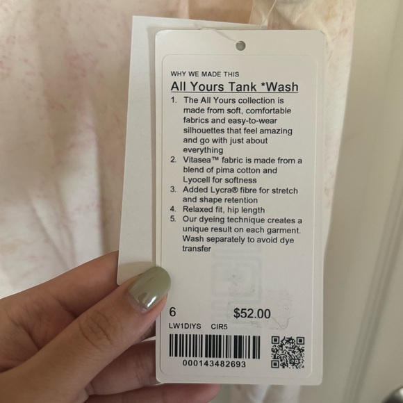 Lululemon All Yours Tank in Size 6 - Picture 4 of 4